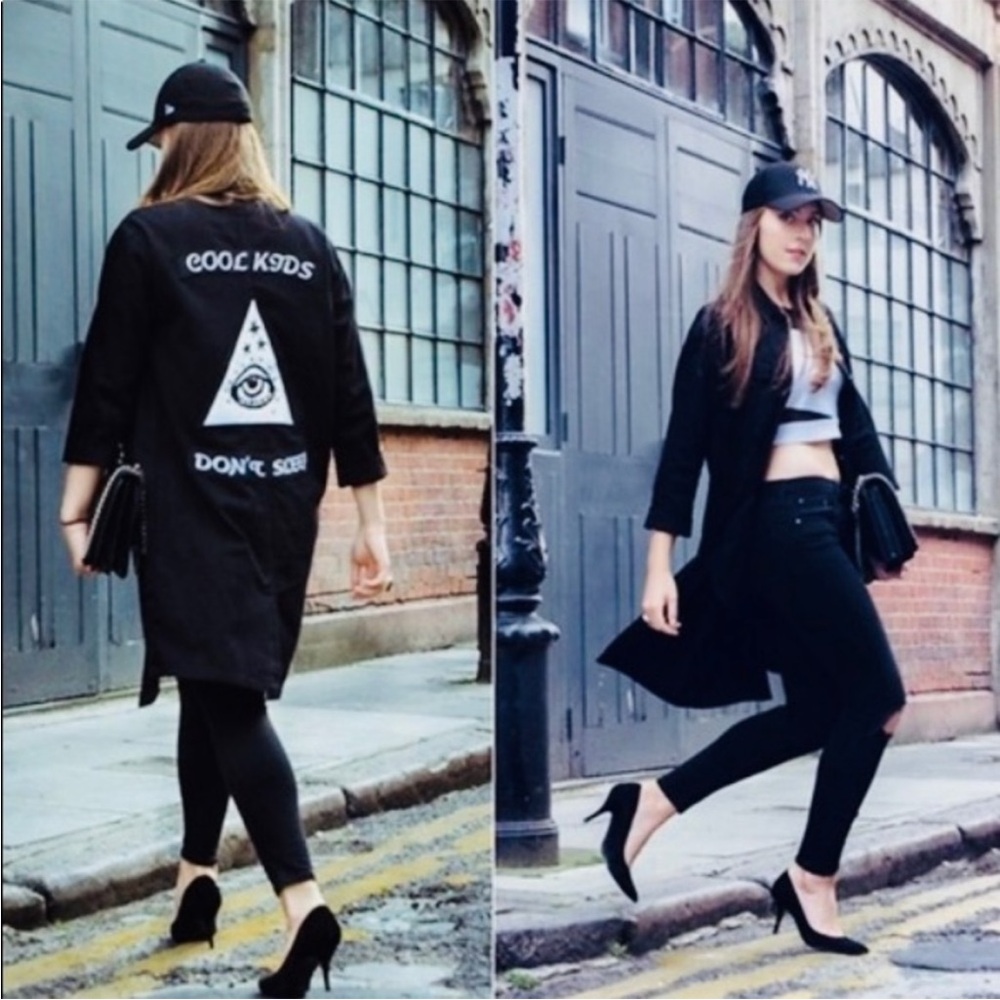 Topshop Cool kids don’t sleep coat